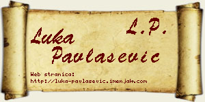 Luka Pavlašević vizit kartica